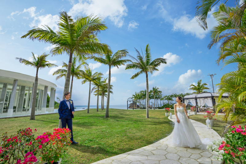 沖縄☆フォトウエディング【ビーチ&ガーデン】衣裳+ヘアメイク+撮影データ50cut付き