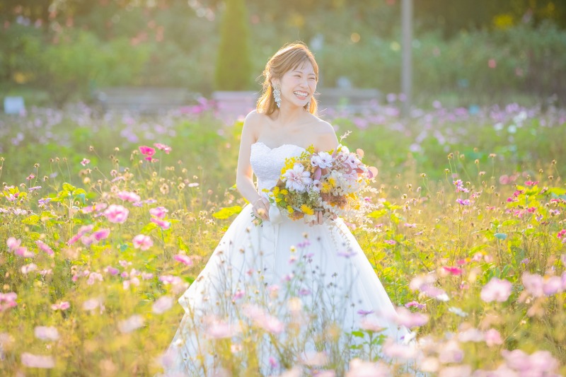 貸切チャペル＋ナチュラルロケーション｜洋装2点フォトプラン＊データ100カット込み