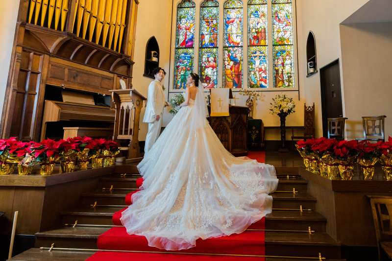 貸切【チャペルor神殿】フォトプラン*洋装または和装で本番挙式のようなフォトウエディング《データ50カット》