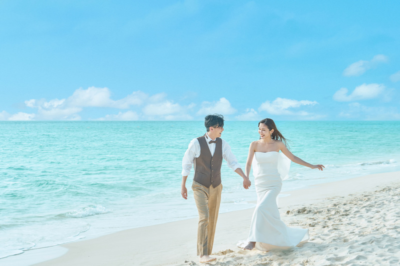 宮古島宿泊付きフォトプラン　＊チャペル＆ビーチ105カット　＊クチュールナオコ仙台店で試着OK