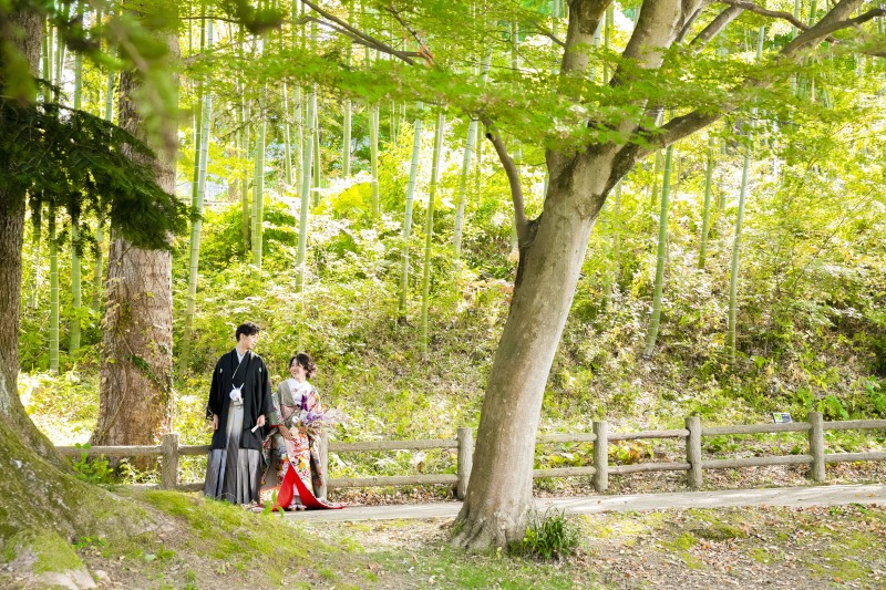 【みちのく湖畔公園茶室】ロケーションフォトプラン*和装&データ50カット込み