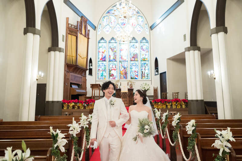 貸切チャペル＋ナチュラルロケーション｜洋装2点フォトプラン＊データ100カット込み