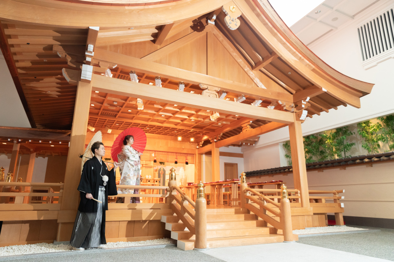 挙式のような写真を残したいおふたりに!【和装神殿プラン】データ50カット付き