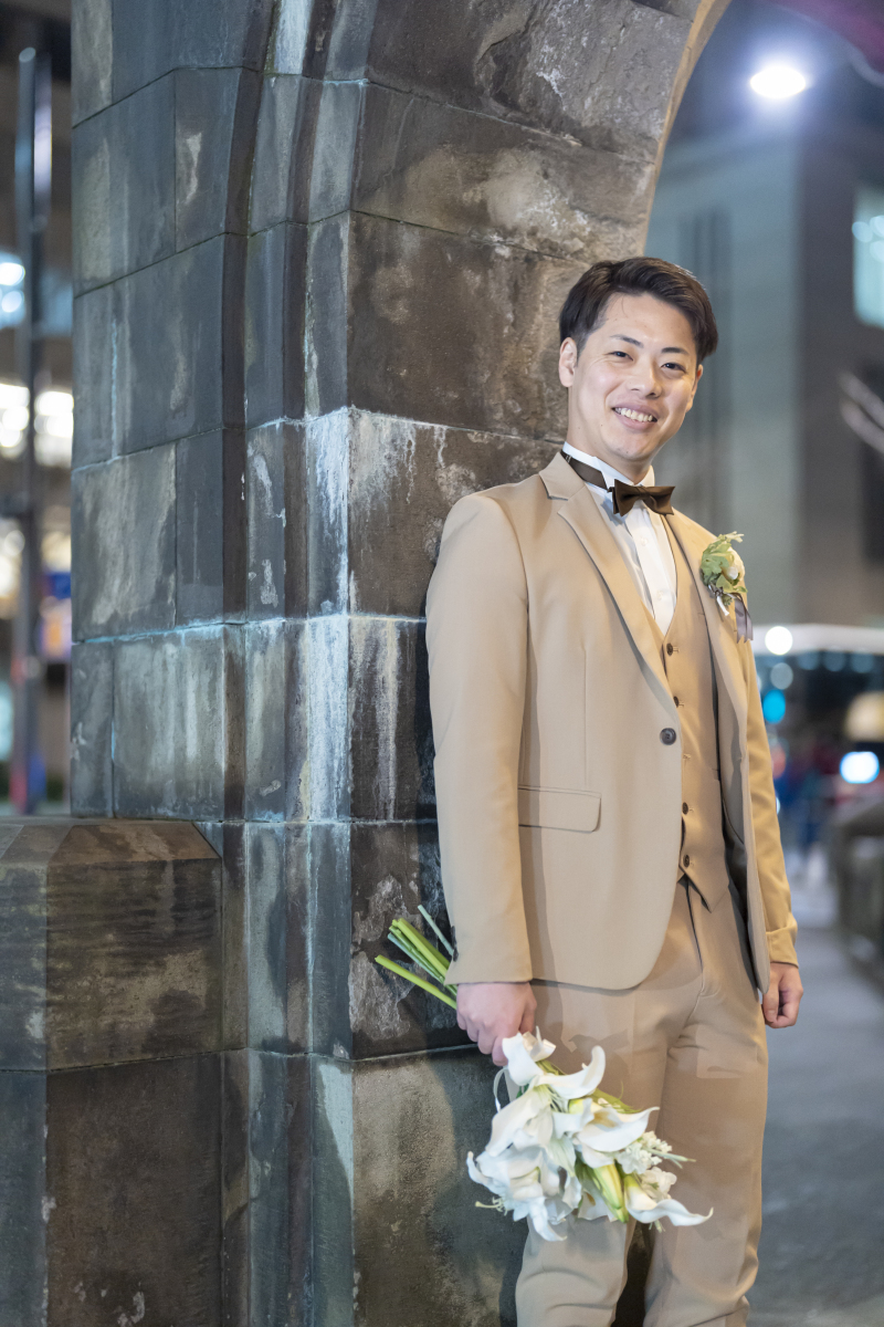 ご新郎様ソロショット