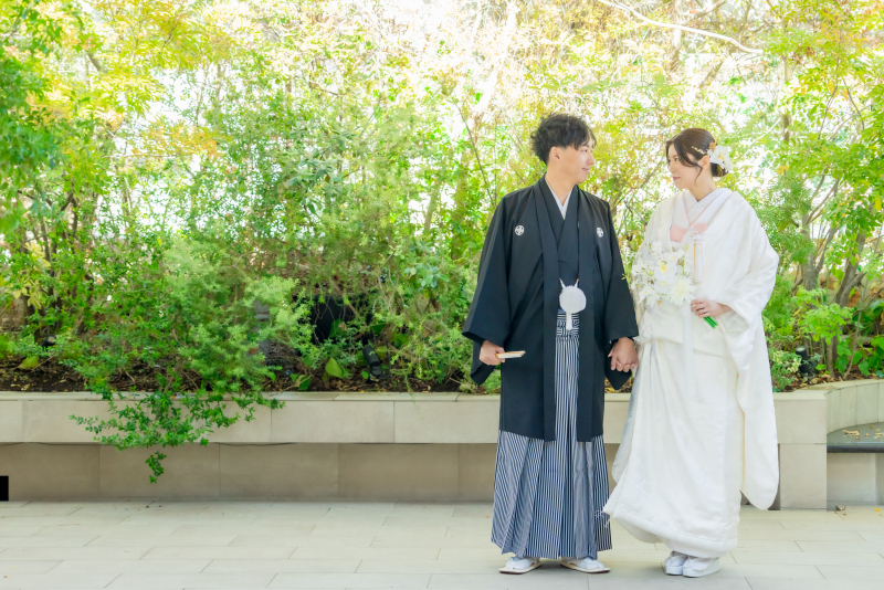 見つめ合うおふたり