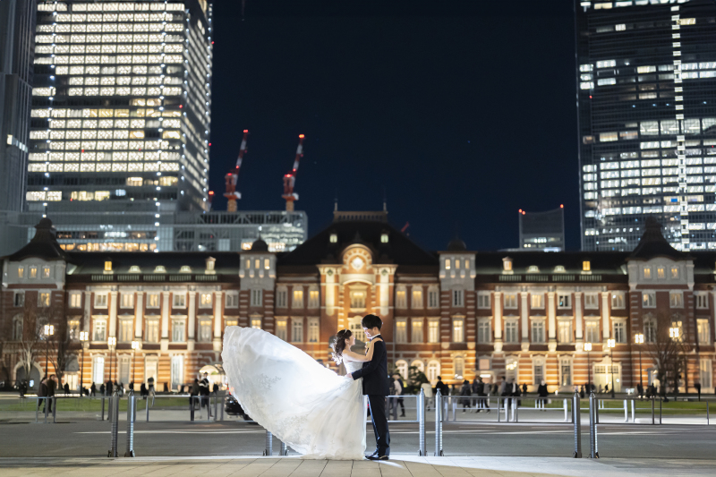 トレーンをなびかせて