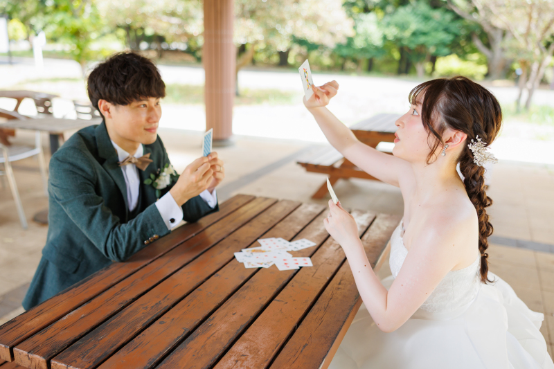ふたりらしさを楽しむ撮影時間