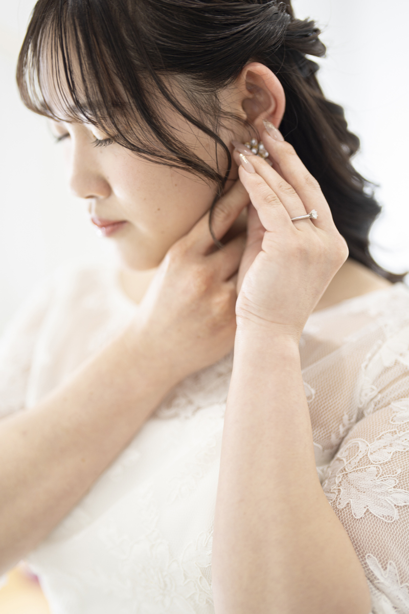 特別な一日が始まる準備