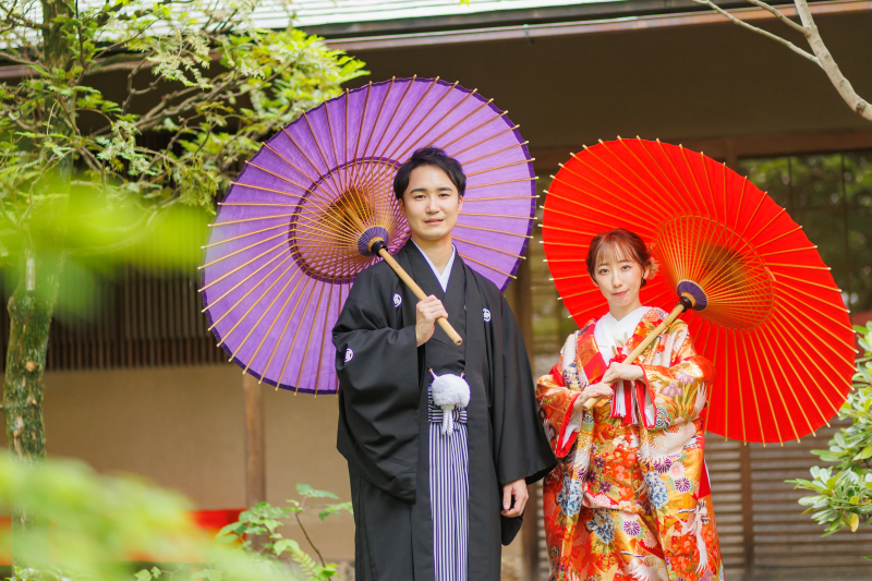 茶屋の前から撮影スタート