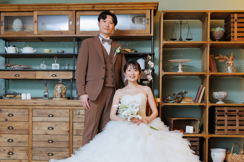 アンティークの温もりに包まれる一枚