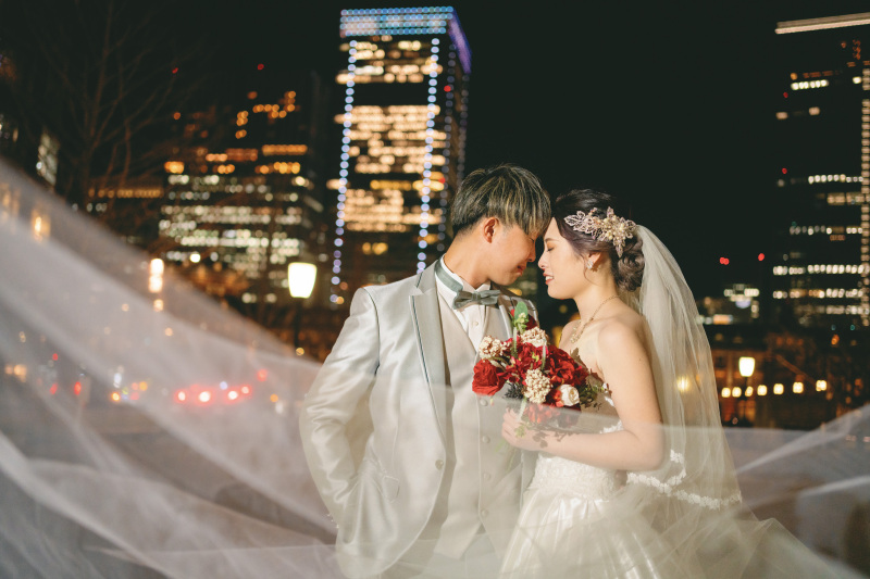 ベールも使って・・