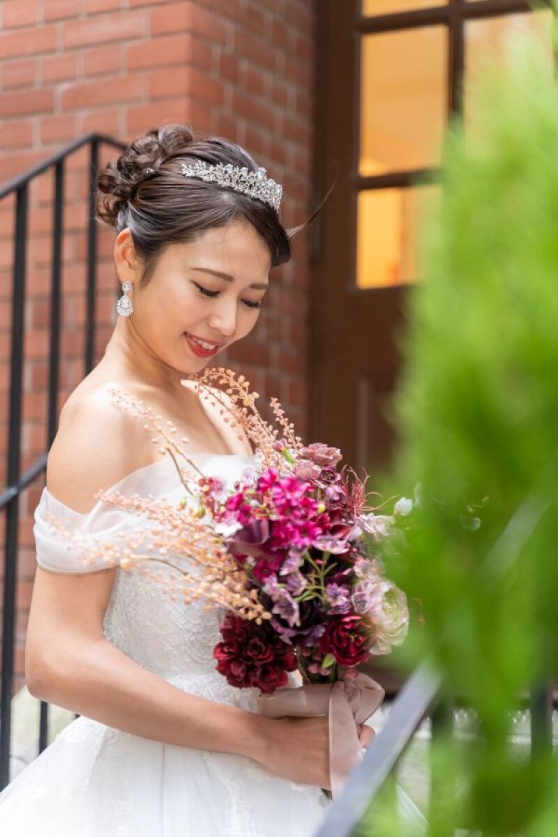 UPスタイルのヘア