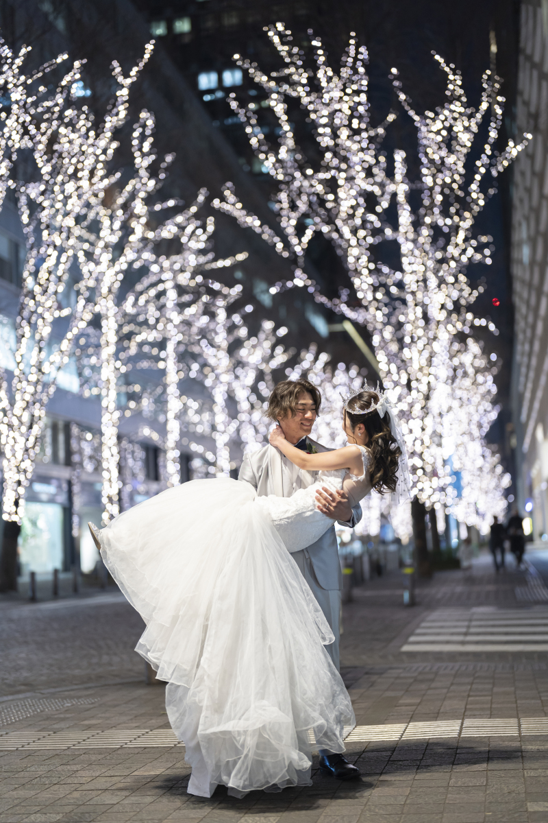 最後はお姫様抱っこ!