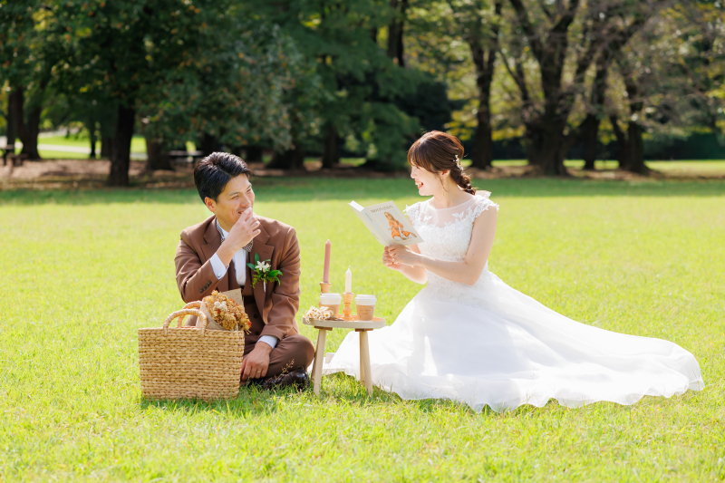 砧公園の撮影スタート♪