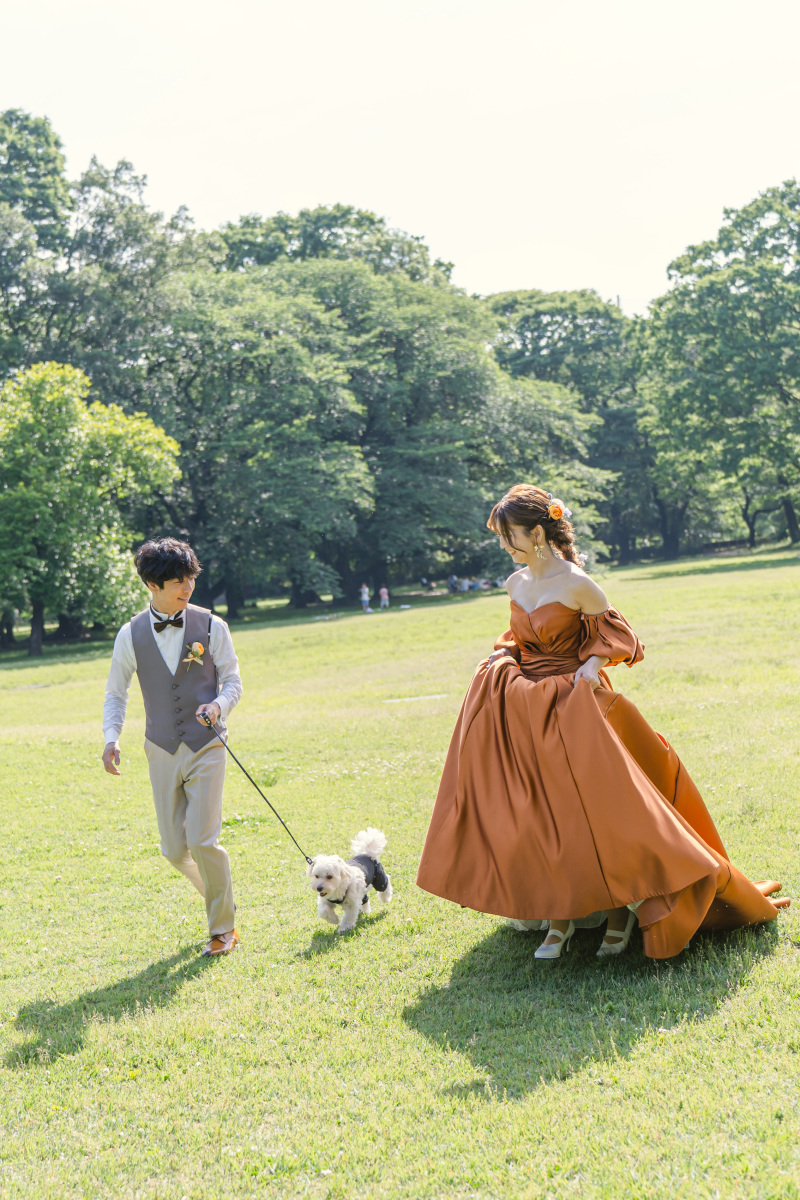 emorma photowedding_ペットと一緒に撮影できる