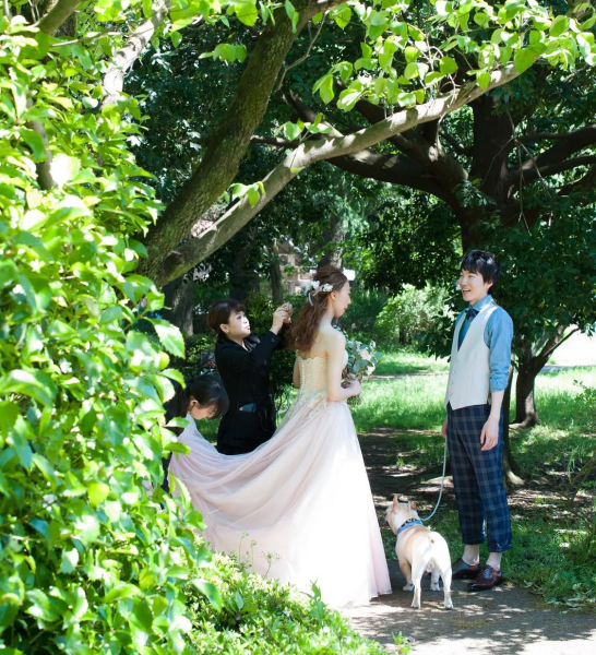 emorma photowedding_ペットと一緒に撮影できる