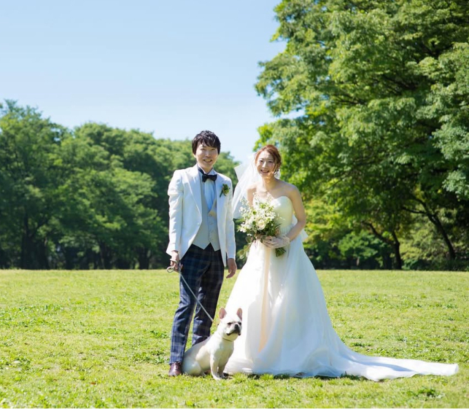emorma photowedding_ペットと一緒に撮影できる