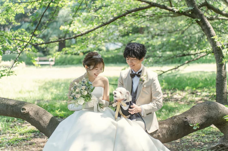 emorma photowedding_ペットと一緒に撮影できる