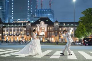 emorma photowedding_東京駅(デイ＆ナイト撮影)