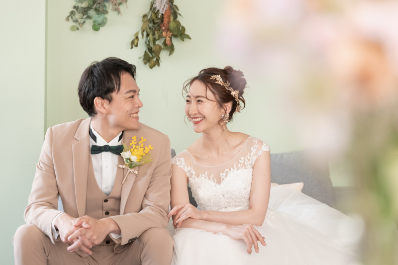 ★☆カラードレス新作入荷キャンペーン☆★洋装スタジオ撮影《新郎新婦2着目プレゼント》全データ付 134,800➡77,000円