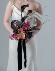 ｸﾗｯﾁﾌﾞｰｹ(ﾌﾞﾗｯｸ×ﾊﾟｰﾌﾟﾙ) 