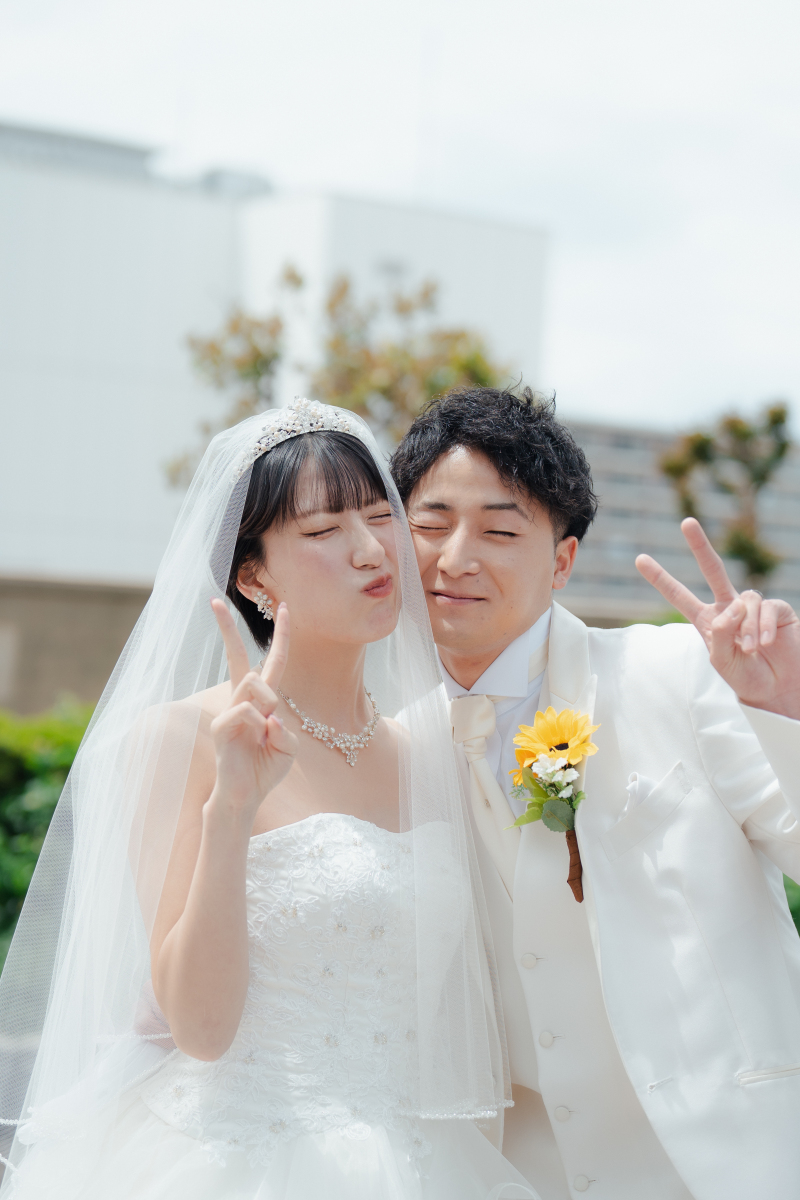 太陽の下でピース☀