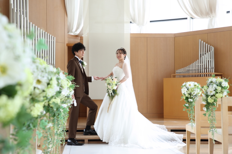もちろんふたりだけのウェディングフォトも*