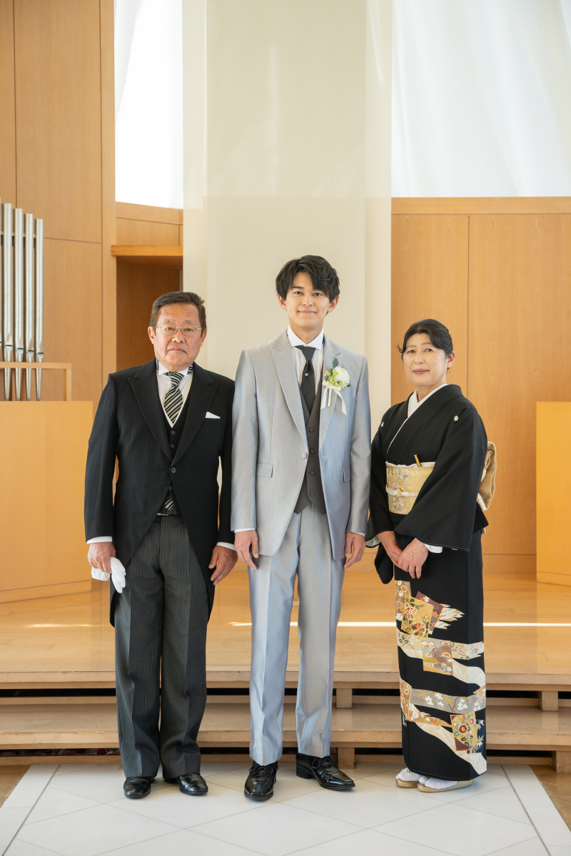 親御様との３ショット！