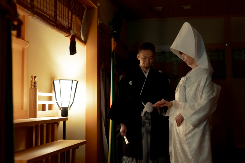 神殿での幻想的なショット