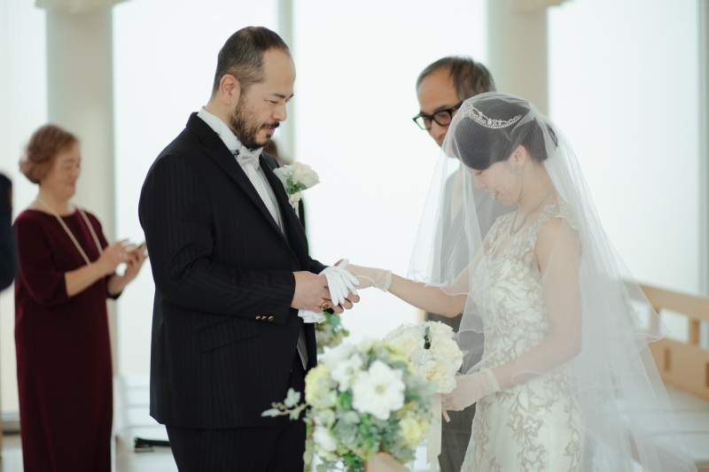 ご新郎様へ託すバトン