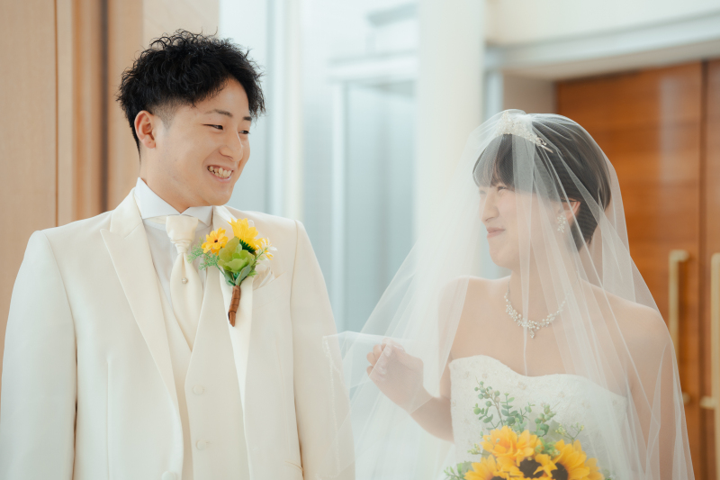 緊張していてもふたり一緒なら♪