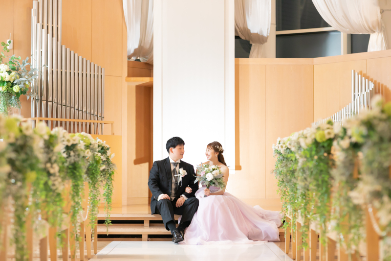 ナイトチャペル×カラードレスの組み合わせ♪