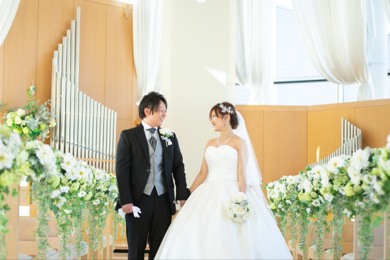 お二人で退場をするシーン