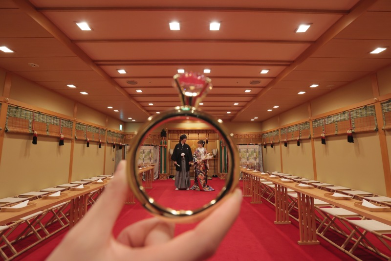 リングの中に映るお二人！