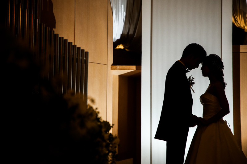 ナイトチャペルだからこそシルエット撮影も可能!!