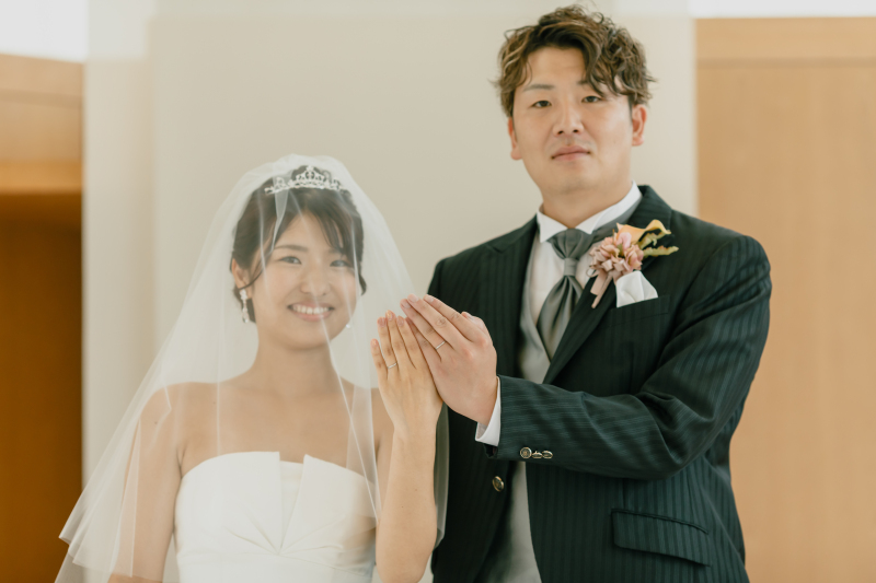 指輪交換後の【お披露目】セレモニー