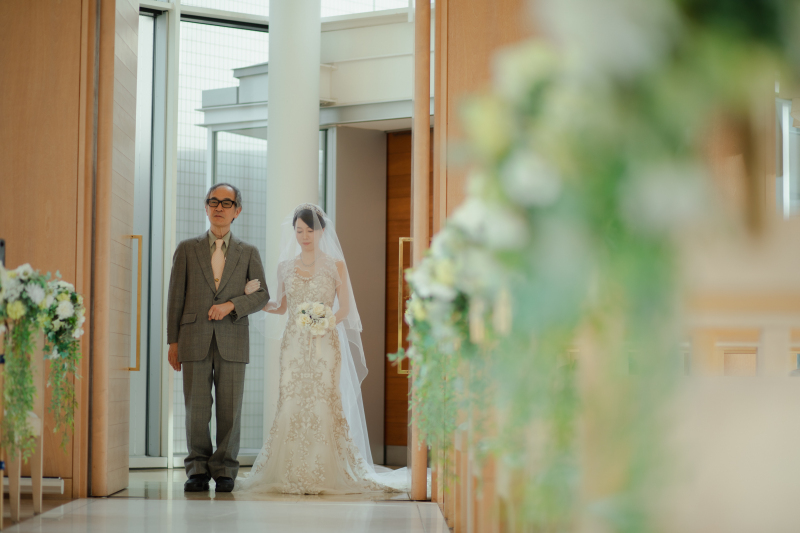 念願のバージンロード