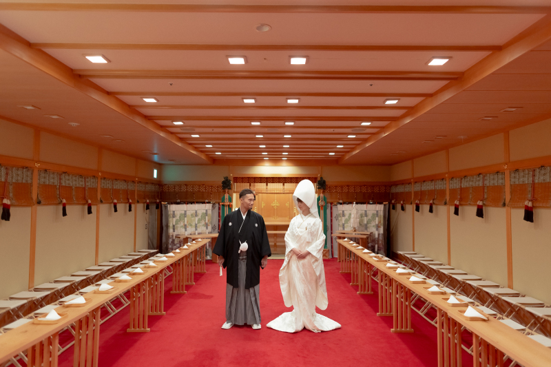 神殿撮影でパシャリ