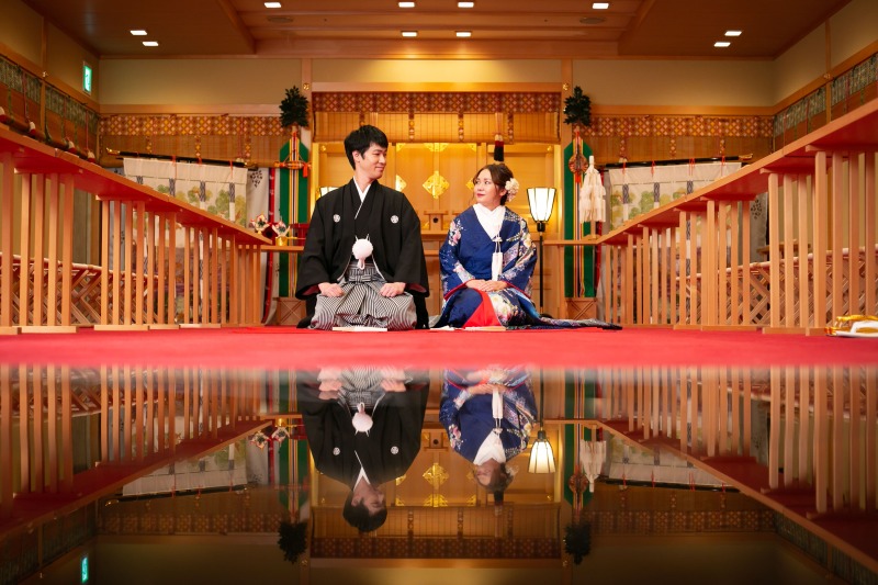 和装フォトウェディングはスタジオ+神殿撮影が可能!