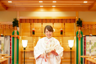 小さな結婚式　千葉店_神殿フォト　白無垢