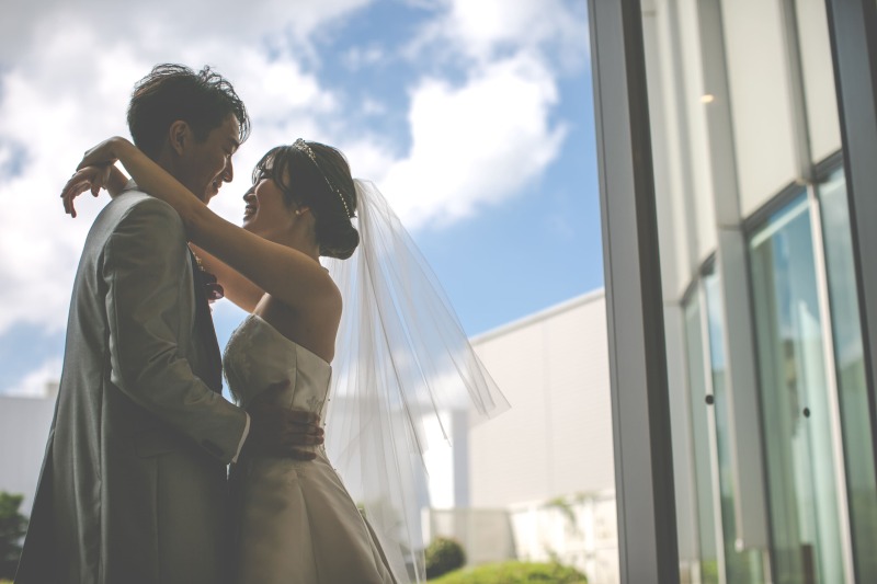 チャペル併設の「ガーデン」でプチ外撮影！