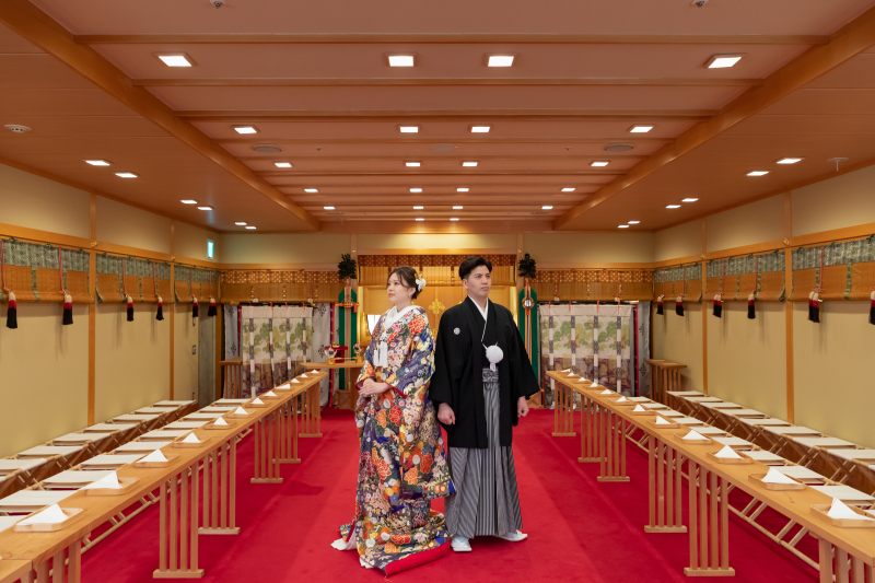 【基本料金50%OFF】和装２着プラン(白無垢＆色打掛)｜神殿+スタジオロケーション付！全100カットデータ付き