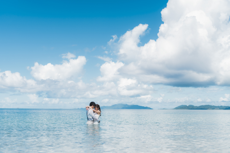 オールインクルーシブフォト&ムービーウェディング［E-lab］エラボ　〜完全指名フォト〜_海で撮影できる