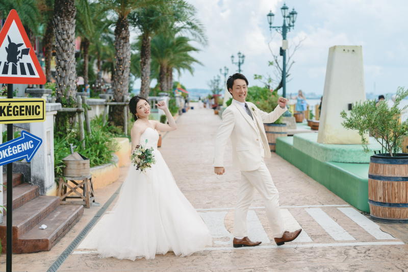 夏割!沖縄本島【KEN指名】☆完全指名☆アメリカンビレッジ&アラハビーチフォトツアー!!リゾート感溢れるフォトウェディングを!