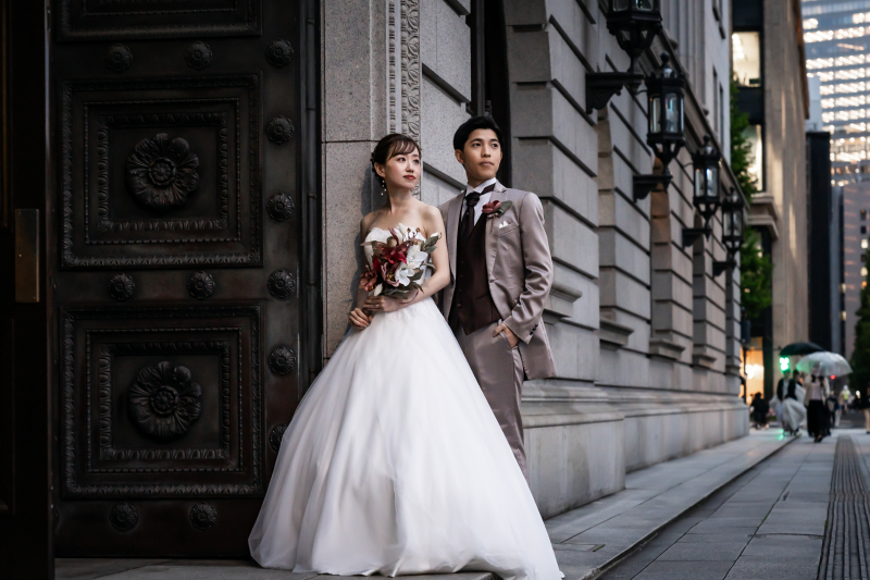 ドレスで街歩き