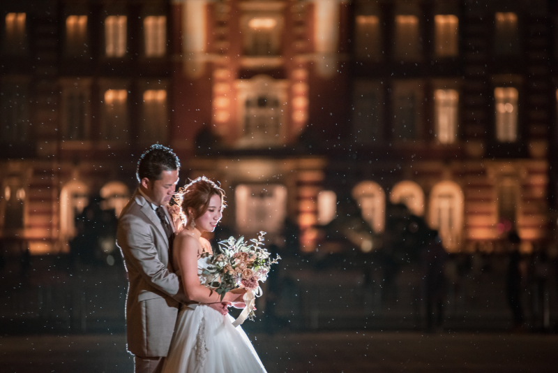 ナイトフォト 洋装3ロケーション撮影