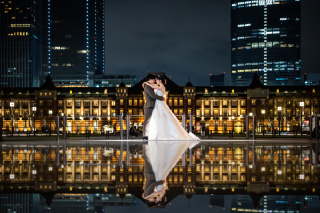 夜に輝くお写真を♡