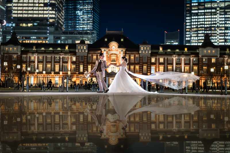 ベールでリフレクションもいい♡