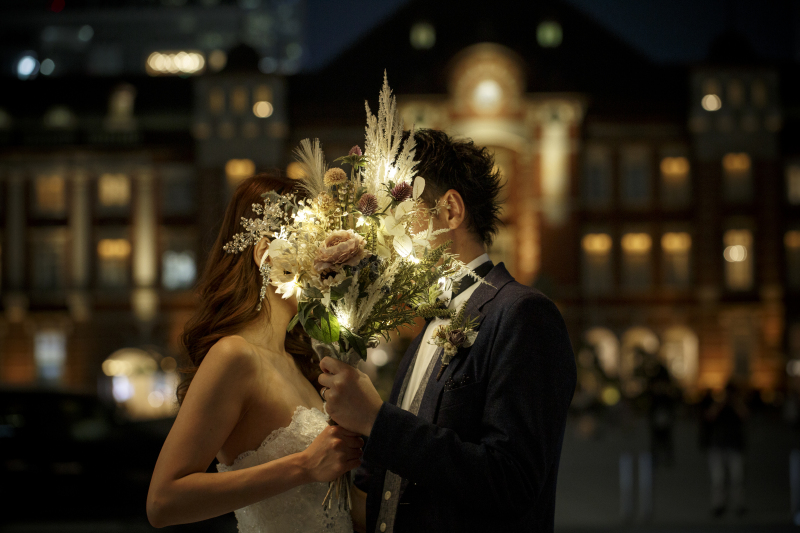 ブーケを使用してのショット!