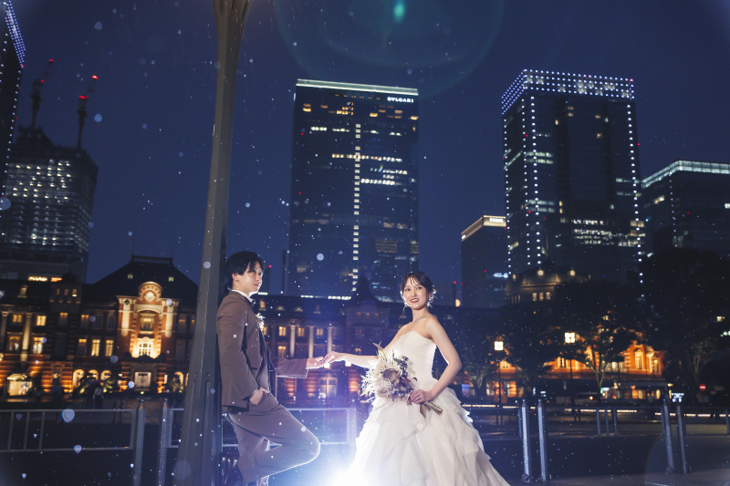 【小雨程度なら!】洋装夜ロケーション♫